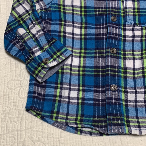 2T (4/$20) Plaid Flannel Button-Down by Cat & Jack - Picture 3 of 11